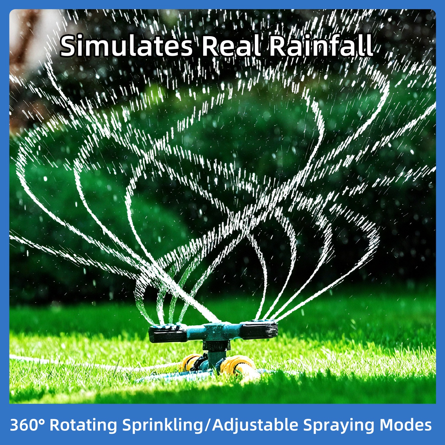 Rotating Garden Sprinkler for Large Area Coverage, Lawn and Yard Sprinklers