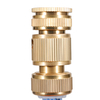 Solid Brass Quick Connectors, Female Threads Faucet Adapter 3/4 Inch Hose Connection Brass, Suitable for Washing Machines, Garden Hoses, Car Washing