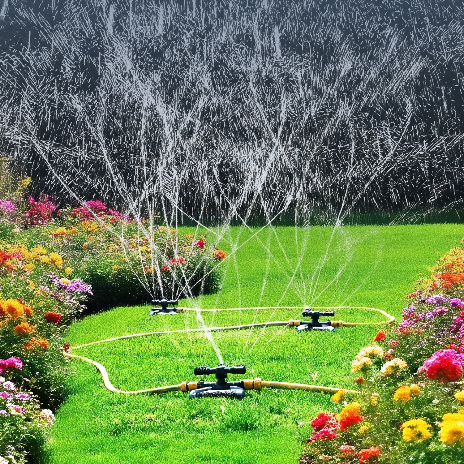 Rotating Garden Sprinkler for Large Area Coverage, Lawn and Yard Sprinklers