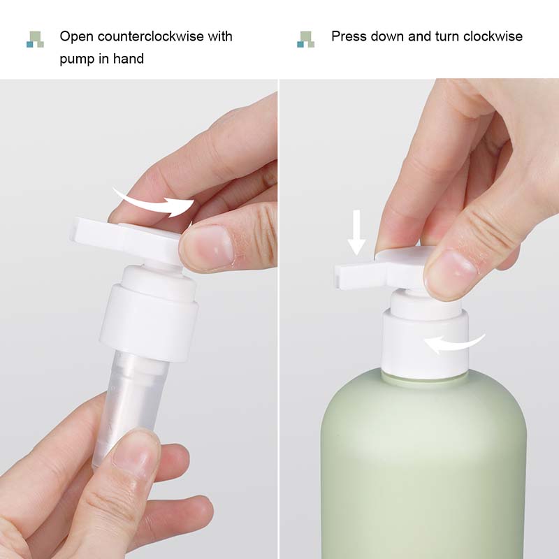 200ml-500ml Plastic HDPE Shampoo Body Lotion Squeeze Bottle with Twist Off Flip Top Cap