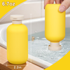 200ml Plastic Yellow Travel Shampoo Bottles with Flip Cap