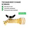 Brass Rain Barrel Spigot Kit with 3/4" GHT, Quarter Turn Ball Valve & Bulkhead Fitting