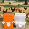 Square Plastic Buckets for Chicken Feed Chicken Duck Goose Feeder