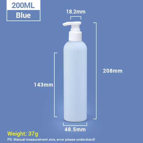 260ml Travel Toiletries Bottles with Pump Cap for Shampoo and Body Wash