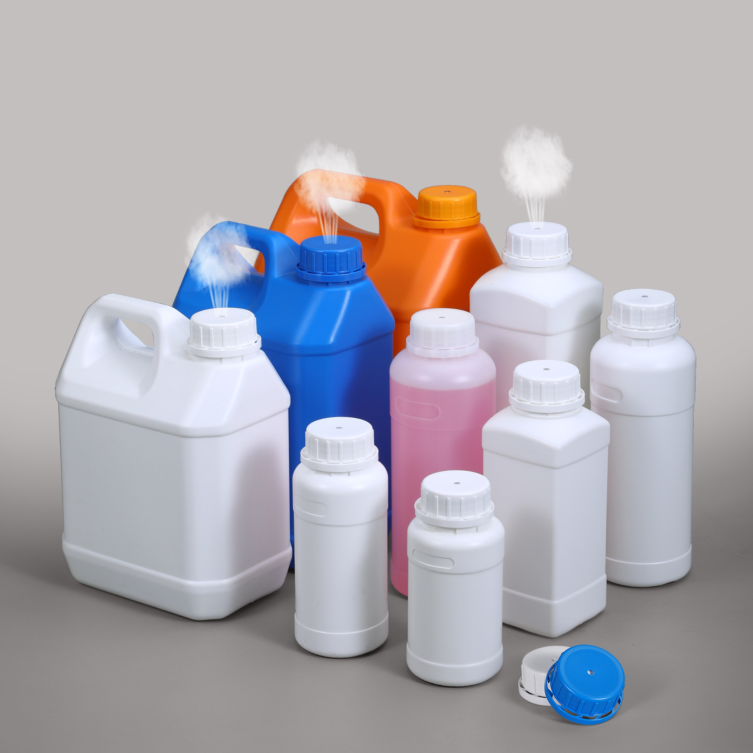 High Quality Square Barrel Hdpe Plastic Jerry Can for Liquid Packaging With Vented Cap 