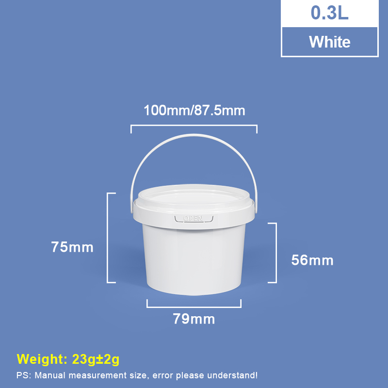 300 ml 10 oz. Round Plastic Tub