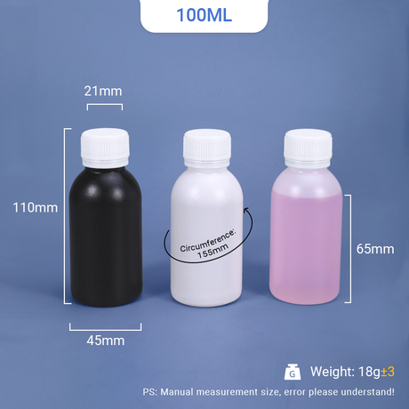 100ml HDPE round bottle 