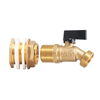 Brass Rain Barrel Spigot Kit with 3/4" GHT, Quarter Turn Ball Valve & Bulkhead Fitting