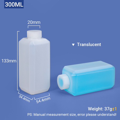 300ml HDPE Bottle with Screw Cap 