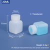 20ml Square HDPE Bottle for Chemicals