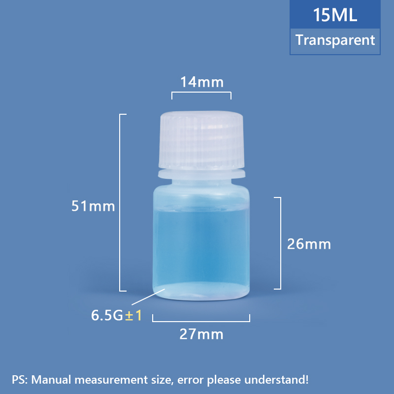 15ML Wide Neck Plastic PP/HDPE Bottle