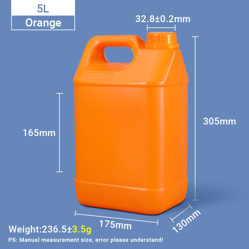 5L F Style Jugs 5 Liter HDPE Plastic Jug Plastic Jerry Can