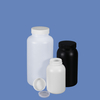 Factory Direct Black White HDPE Wide Mouth Plastic Bottle with Inner Cap Leakproof for Chemical Lab Use