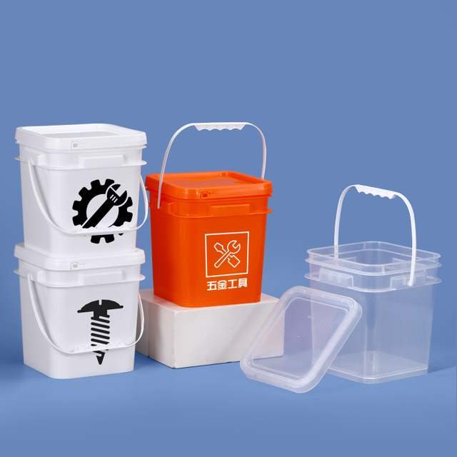 Square Plastic Bucket for Holding Loose Screws Hardware Fittings