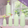 100ml Green Soft Travel Shampoo and Conditioner Bottle With Pump