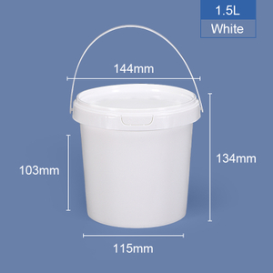 1500ml 1.5 ltr Round Plastic Bucket & Tub