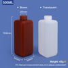 500ml HDPE Bottle with Screw Cap 