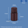 15ML Wide Neck Plastic PP/HDPE Bottle