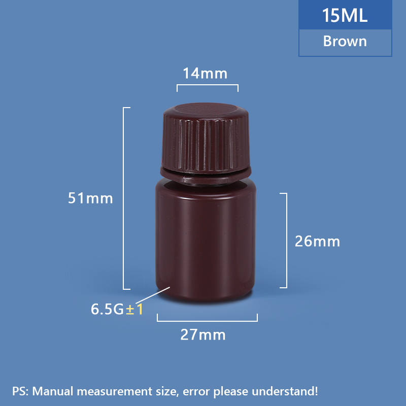 15ML Wide Neck Plastic PP/HDPE Bottle