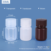 30ML Wide Neck Plastic PP / HDPE Bottle