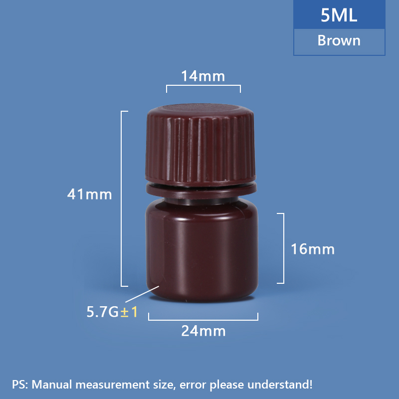 5ML Plastic PP/HDPE Bottle 