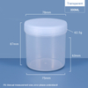 300ml Wide Mouth Plastic Jar with Screw Cap 