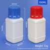 Lab Grade Thickened Leakproof 100ml Square HDPE Sample Bottle Plastic Vails for Chemical Reagent Storage