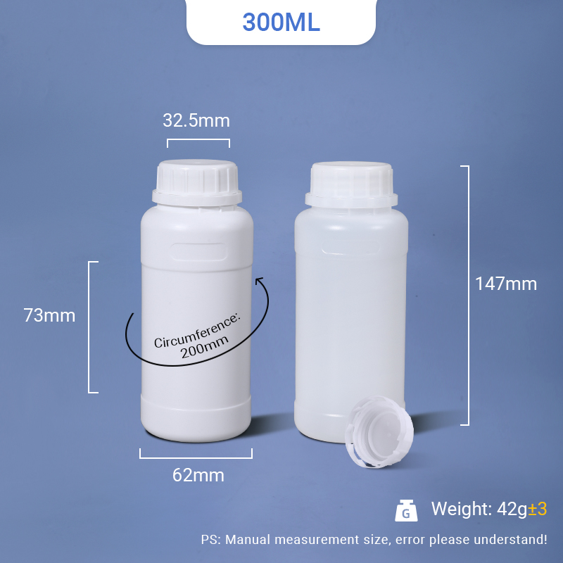 300ml Plastic HDPE Bottle with TE Lid