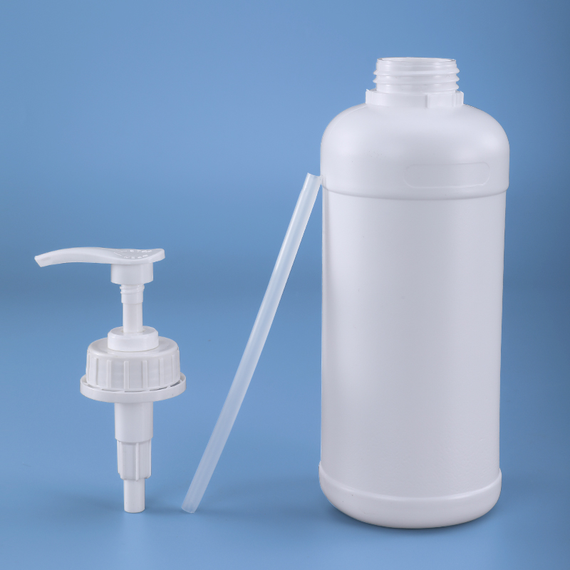 250ml HDPE bottle round with Pump