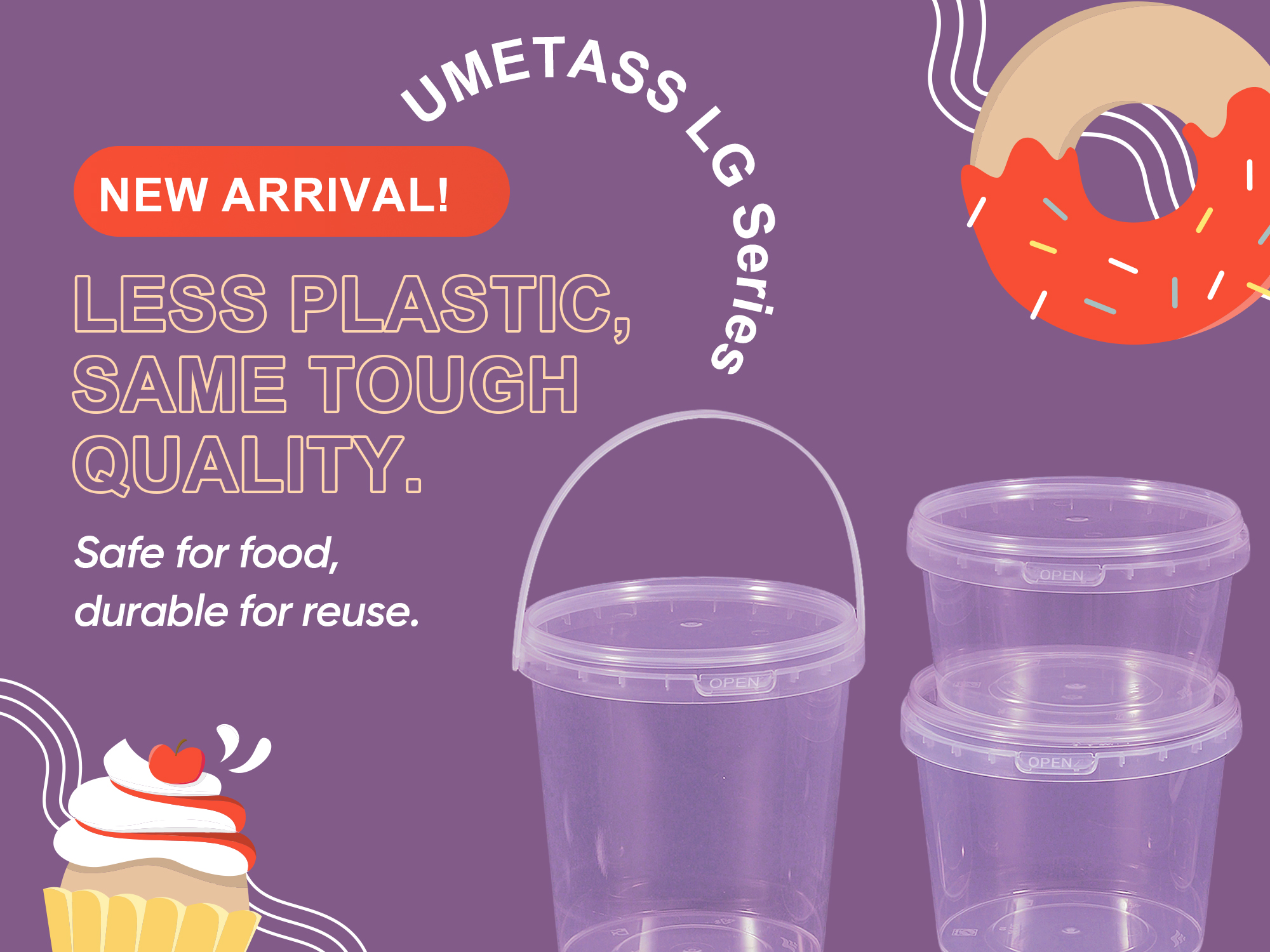 UMETASS Launches Innovative LG Series Mini Plastic Buckets – Where Versatility Meets Eco-Friendliness