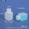 40ml Square HDPE Bottle for Chemicals