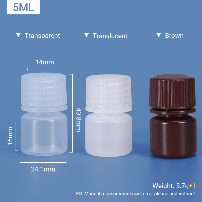 5ML Plastic PP/HDPE Bottle 