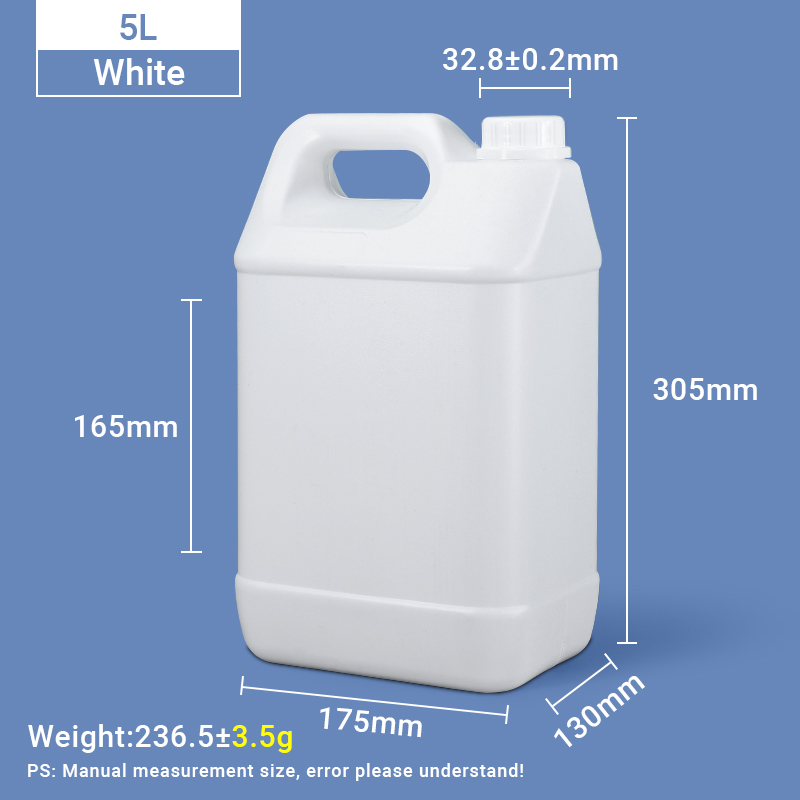 5L F Style Jugs 5 Liter HDPE Plastic Jug Plastic Jerry Can