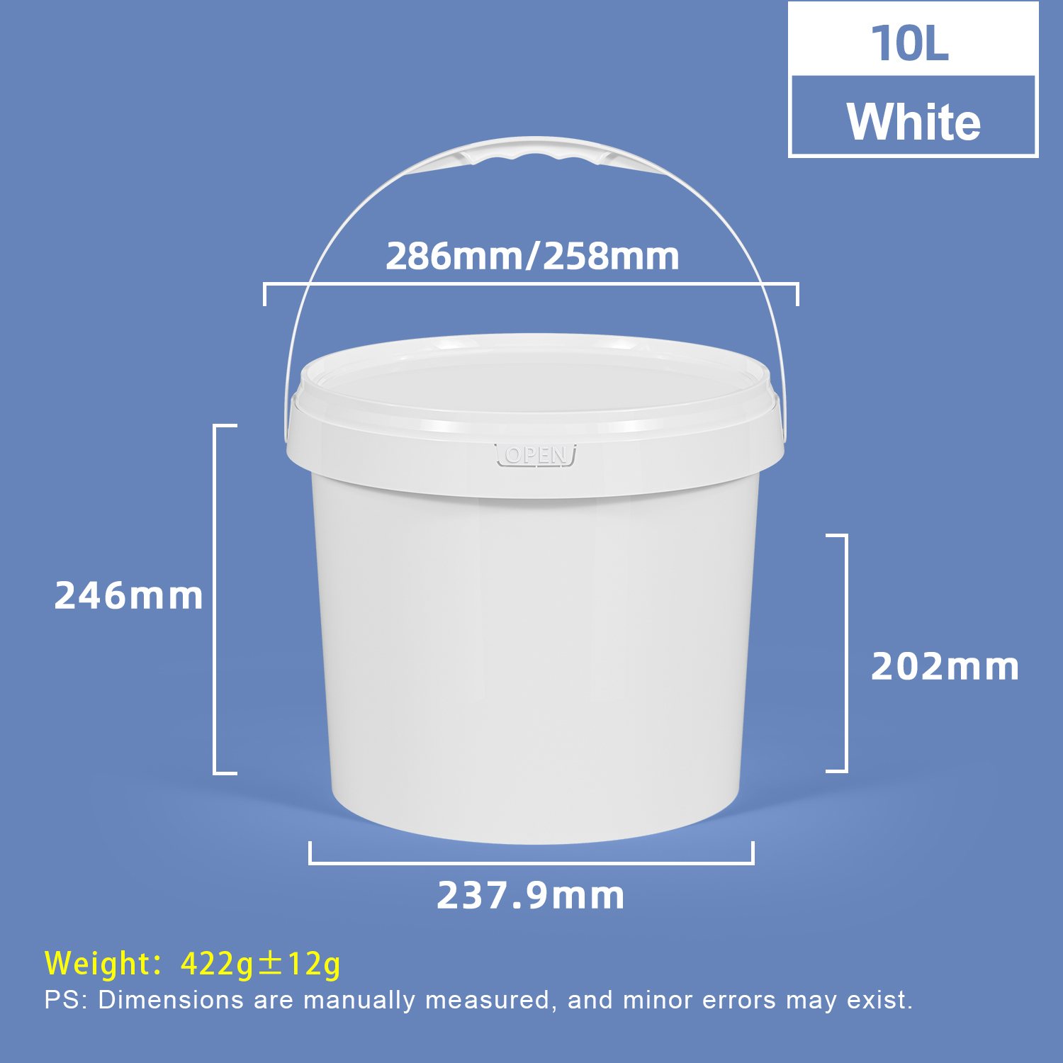 10L Food-grade PP Bucket