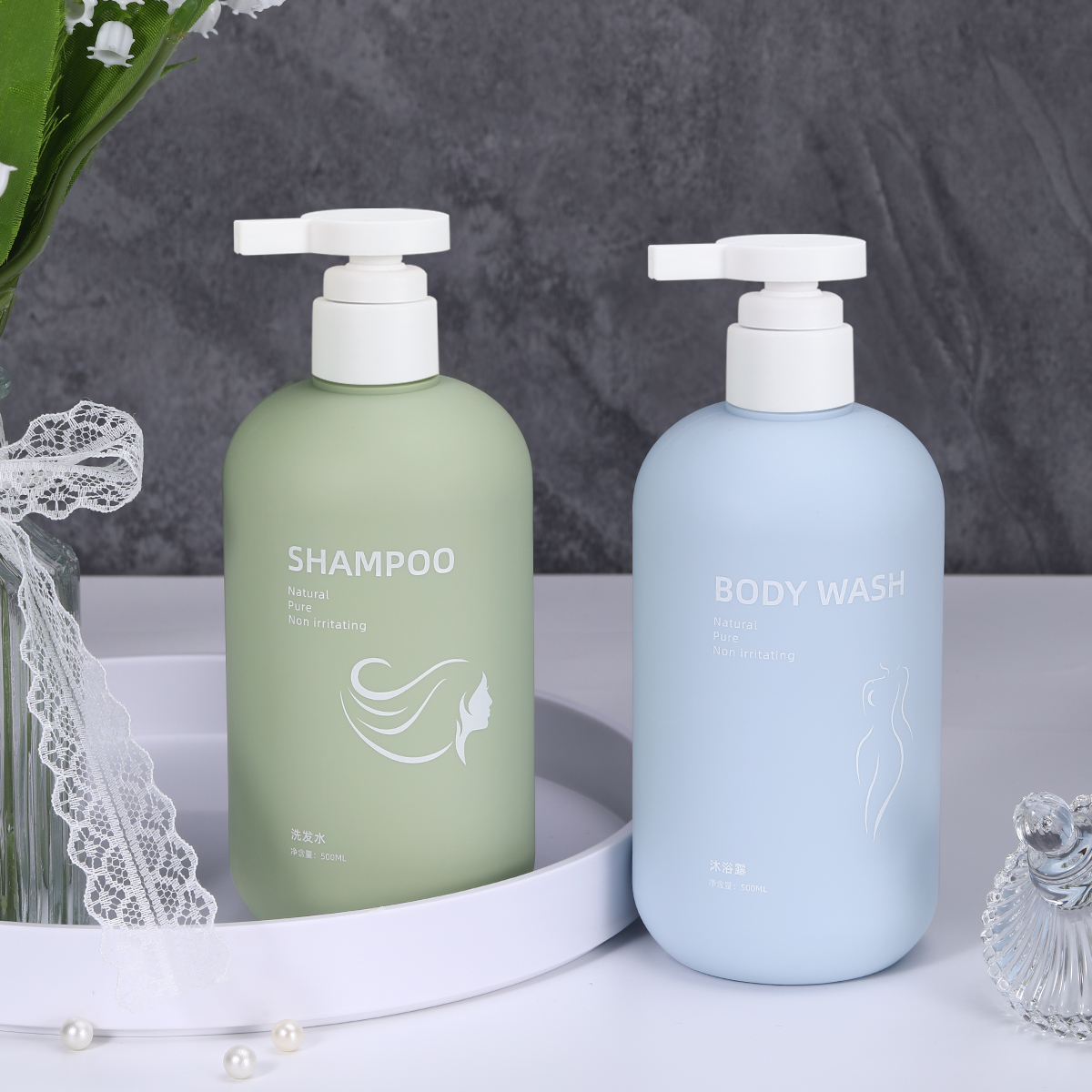 500ml Pump Shampoo Bottle