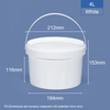4L Food-grade Round Plastic Bucket & Tub