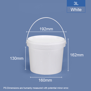 3 Ltr Food-grade Round Plastic Bucket &Tub