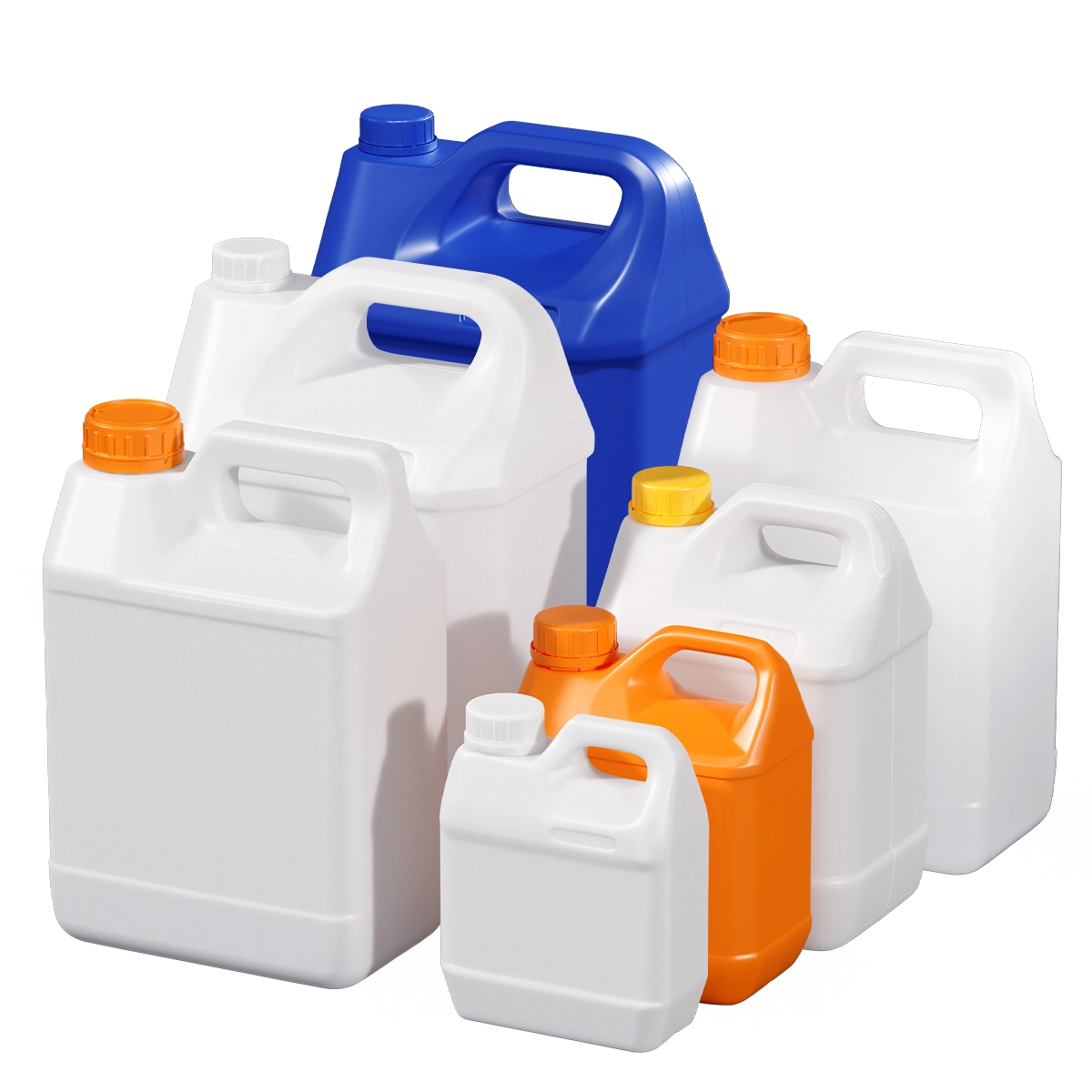 different sizes of f style jugs