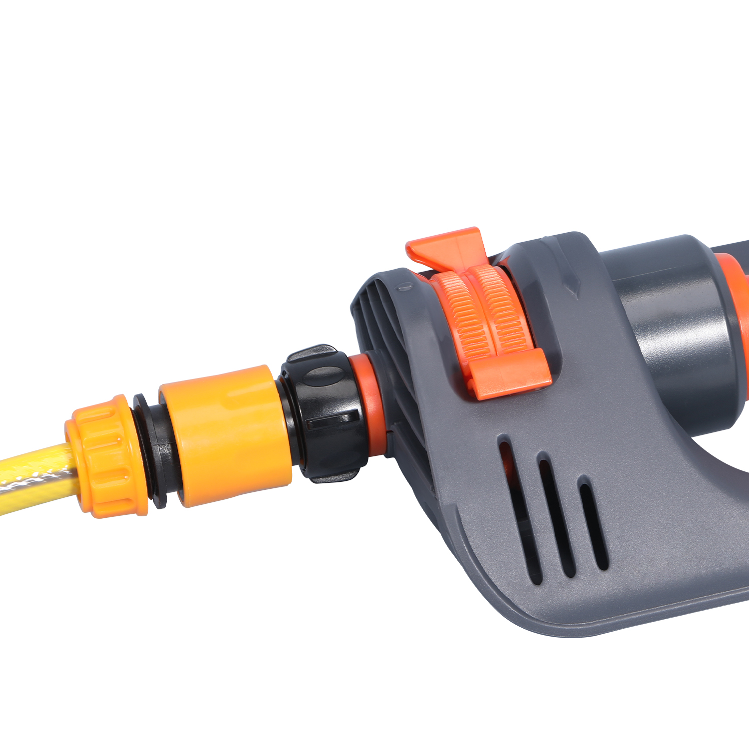 Oscillating Lawn Sprinkler with 19 Hole Brass Nozzles, Covers up to 8-10m, Includes Spray Jet Cleaning Needle