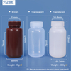 250ML Wide Neck Plastic PP/HDPE Bottle
