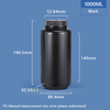 1000ML Wide Neck Plastic PP/HDPE Bottle