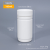 High Quality Pill Vitamins Plastic Bottle White Medicine Bottle with Child Safety Cap 