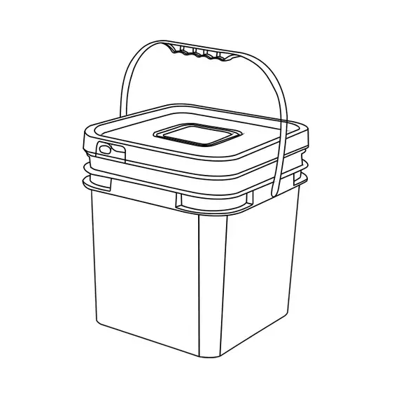 Plastic Bucket - Square