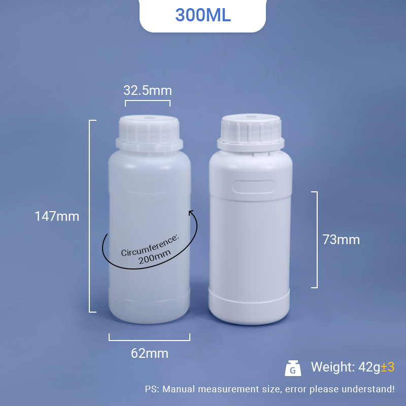 300ml HDPE bottle round