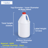 Heavy Duty HDPE Gallon Jugs 4 Liter Gallon Bottle with CRC