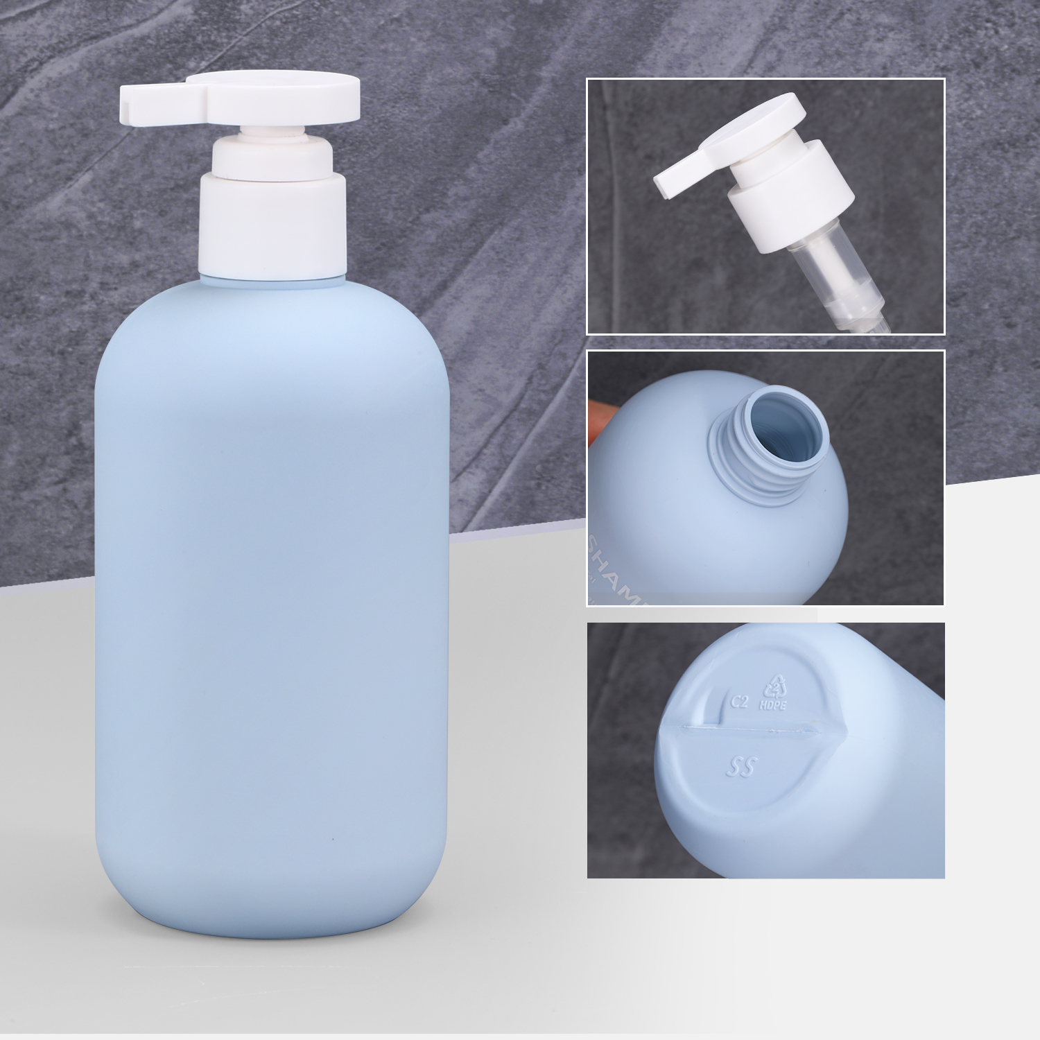 100ml Pump Shampoo Bottle