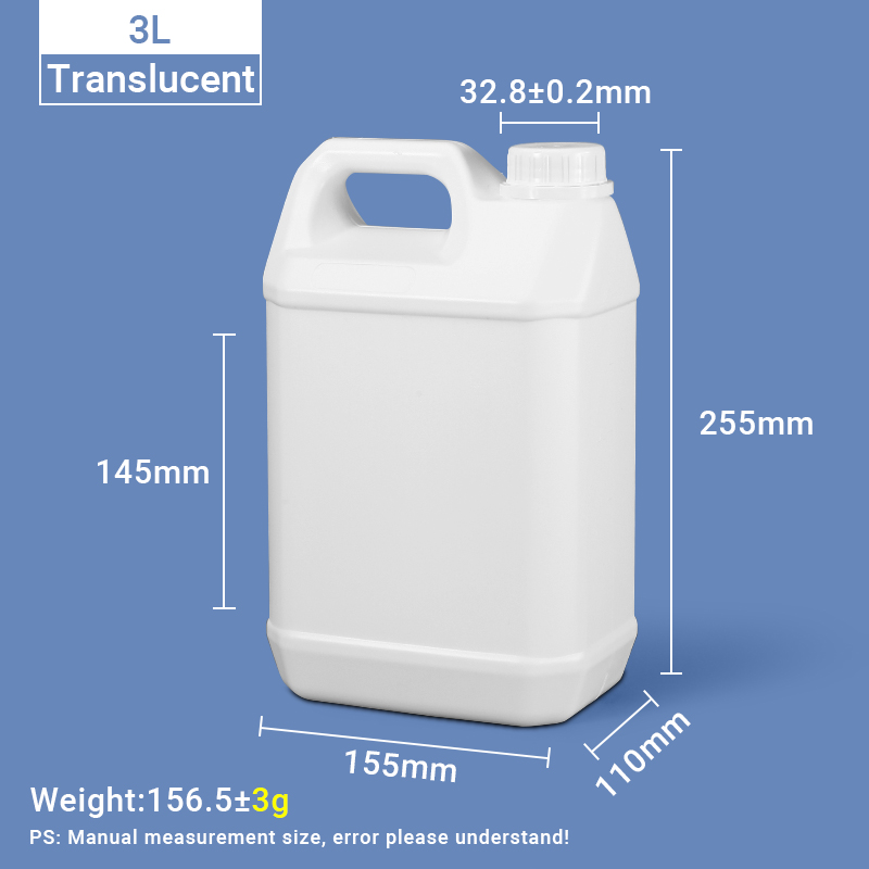 3L F Style Jugs 3 Liter HDPE Plastic Jug Plastic Jerry Can