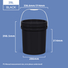 25L Screw Top Pail Plastic Buckets with Screw On Lid