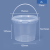2000ml Food-grade Round PP Bucket & Tub