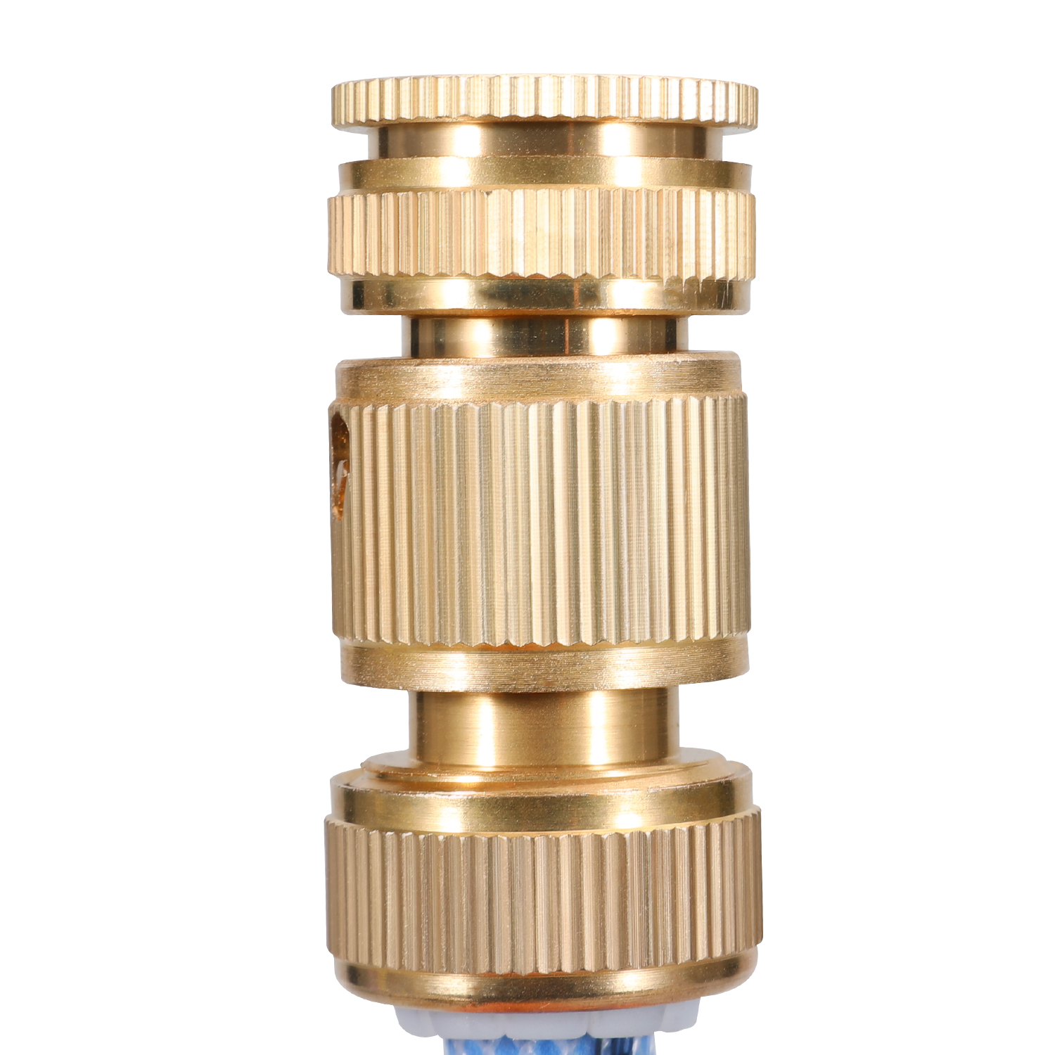 Solid Brass Quick Connectors, Female Threads Faucet Adapter 3/4 Inch Hose Connection Brass, Suitable for Washing Machines, Garden Hoses, Car Washing